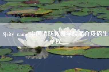 龙岩中国消防救援学院简介及招生章程