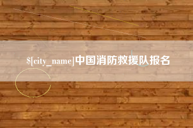 龙岩中国消防救援队报名