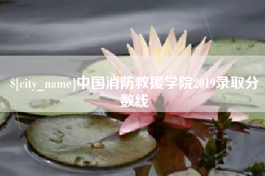 龙岩中国消防救援学院2019录取分数线