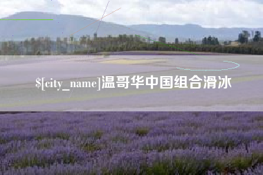 龙岩温哥华中国组合滑冰