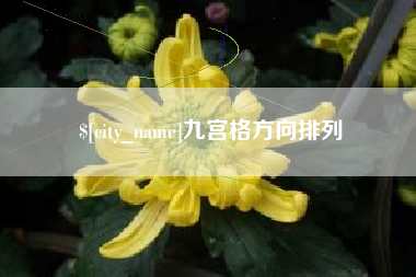 龙岩九宫格方向排列