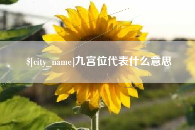 龙岩九宫位代表什么意思