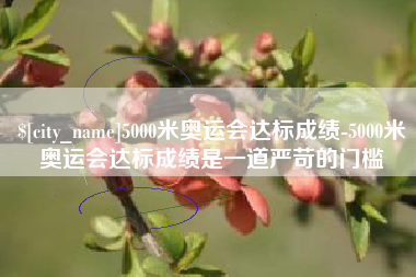 龙岩5000米奥运会达标成绩-5000米奥运会达标成绩是一道严苛的门槛