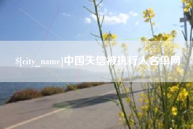 龙岩中国失信被执行人名单网