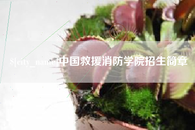 龙岩中国救援消防学院招生简章