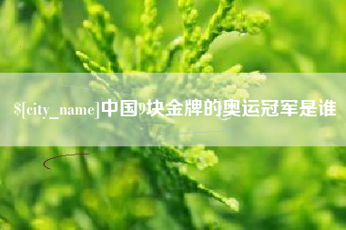龙岩中国9块金牌的奥运冠军是谁