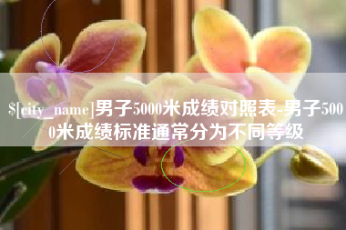 龙岩男子5000米成绩对照表-男子5000米成绩标准通常分为不同等级