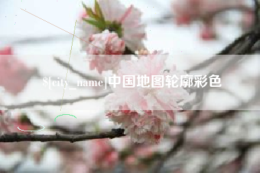 龙岩中国地图轮廓彩色