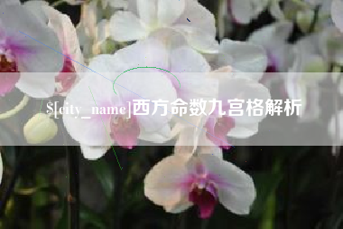 龙岩西方命数九宫格解析