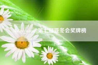 龙岩第七届亚冬会奖牌榜