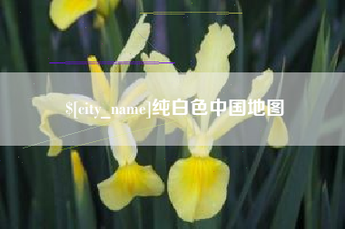龙岩纯白色中国地图