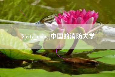 龙岩中国的消防大学