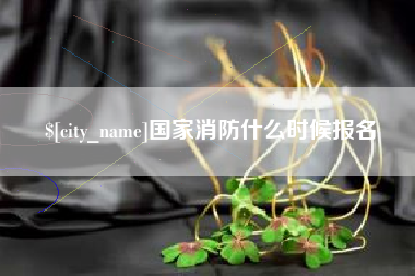 龙岩国家消防什么时候报名