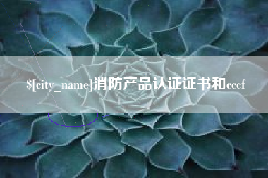 龙岩消防产品认证证书和cccf