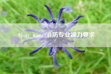 龙岩消防专业视力要求