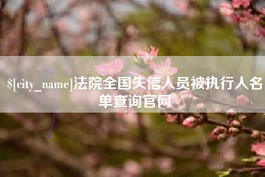 龙岩法院全国失信人员被执行人名单查询官网
