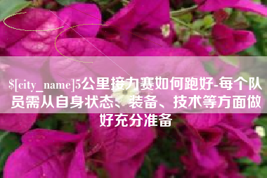 龙岩5公里接力赛如何跑好-每个队员需从自身状态、装备、技术等方面做好充分准备