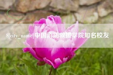 龙岩中国消防救援学院知名校友