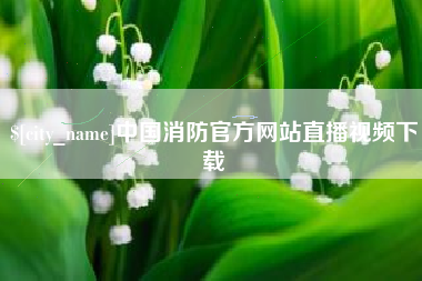 龙岩中国消防官方网站直播视频下载