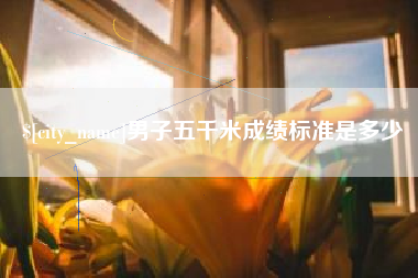 龙岩男子五千米成绩标准是多少