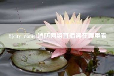龙岩消防网络直播课在哪里看