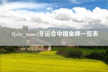 龙岩冬运会中国金牌一览表