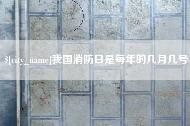 龙岩我国消防日是每年的几月几号