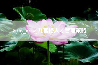 龙岩九宫格人才管理策略