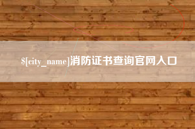 龙岩消防证书查询官网入口