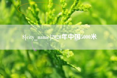 龙岩2020年中国5000米