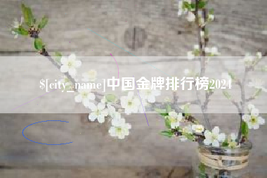 龙岩中国金牌排行榜2024