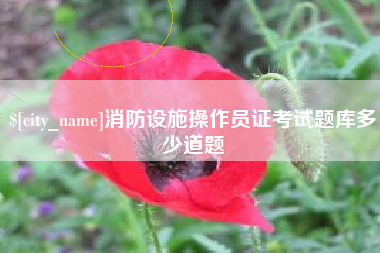 龙岩消防设施操作员证考试题库多少道题