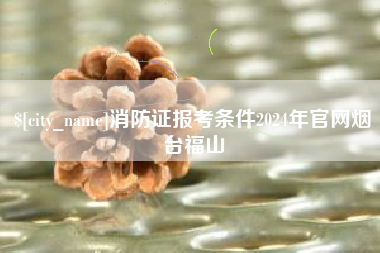 龙岩消防证报考条件2024年官网烟台福山